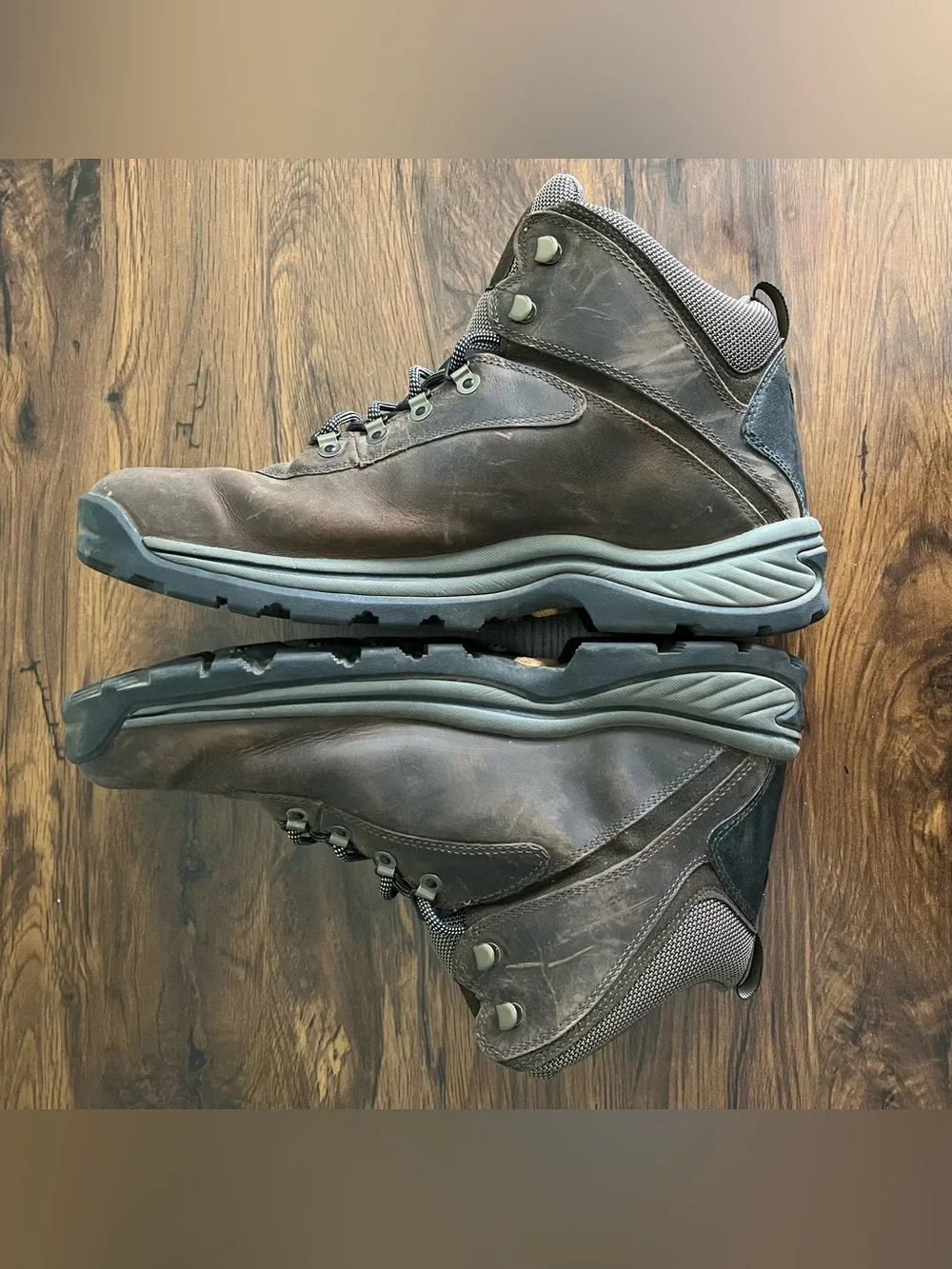 Timberland Boots Dark Brown White Ledge Men’s Size 13